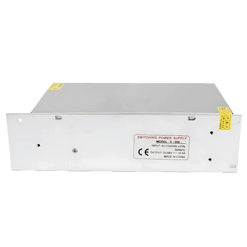 Блок питания адаптер 12V 50A  METAL, импульсный инвертор питания 600W с вентилятором, трансформатор LED лент - фото 12