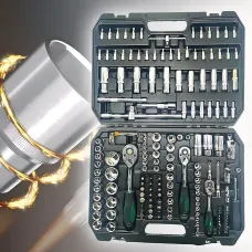 Набор инструментов 172 предмета, инструменты для автомобиля piece sleeve set AND ES-172 в пластиковом кейсе