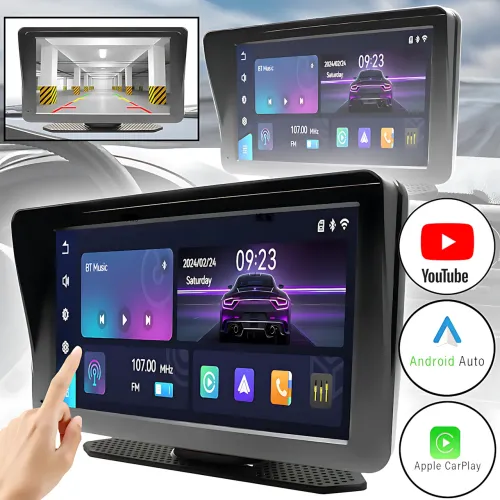 Беспроводная автомобильная стереосистема Apple CarPlay 7 с портативным сенсорным экраном, Carplay 701W