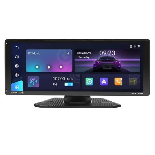 Монитор car player 901W, 10.26'' сенсорный экран IPS, автомобильная стереосистема Bluetooth, Mirror Link, AUX - фото 2
