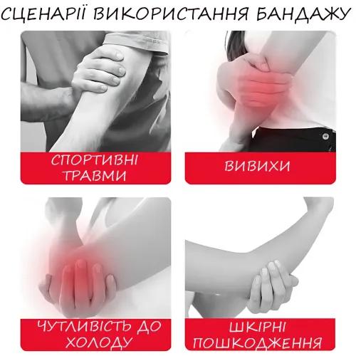 Эластичный бандаж на локоть, компрессионный налокотник Arm Support Sibot SYE61, универсальный размер - фото 10