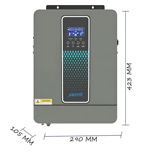 Гибридный инвертор Jarrett JARP-3.2KVA чистая синусоида, 3000 W, 24 V, 1 фаза, 110 A, 6400 VA - фото 12