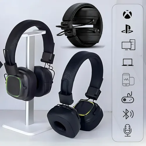 Наушники Marshall MDR BT: Bluetooth 5.1, 80+ часов работы, беспроводная зарядка, микрофон, 40 мм, черный - фото 2