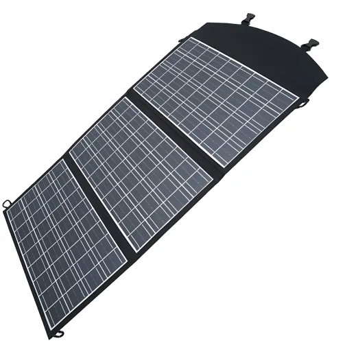 Складная Солнечная Панель 100W с тремя секциями, портативная солнечная панель с монокристаллической батареей - фото 4