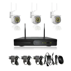 Комплект відеоспостереження DVR KIT 7103, реєстратор + 3 поворотні камери