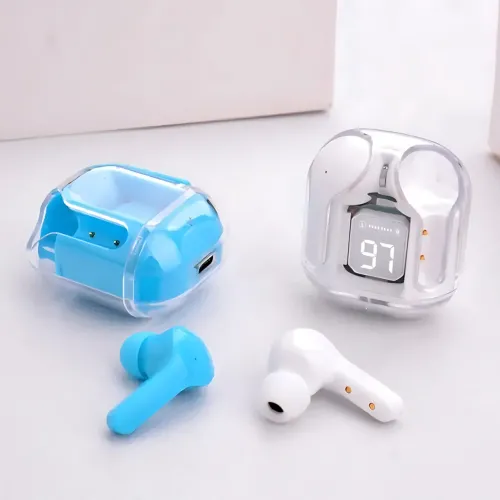Бездротові навушники Bluetooth ultrapods з мікрофоном, 250 мА·год, сумісні з Android і Apple, діапазон 10 м Білий - фото 18