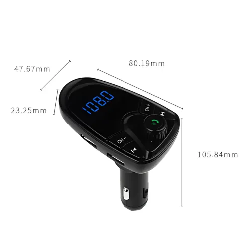 Трансмітер FM MOD M1BT, автомобільний FM-модулятор з Bluetooth і MP3, AUX - фото 16