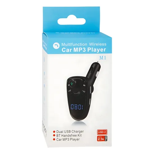 Трансмітер FM MOD M1BT, автомобільний FM-модулятор з Bluetooth і MP3, AUX - фото 18