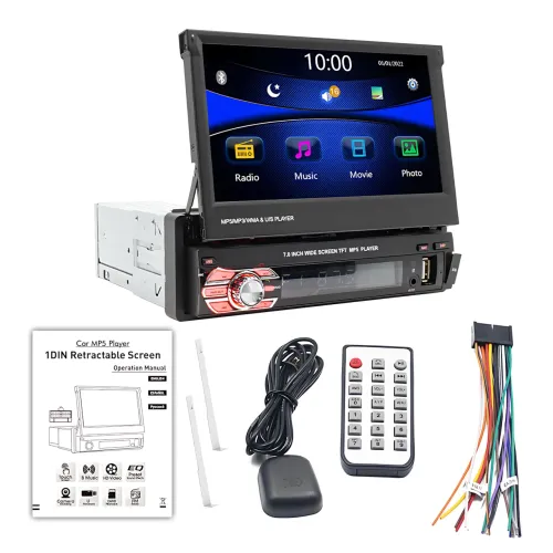 Авто магнитола SWM 9612G с выдвижным экраном 7'', Bluetooth Car Stereo, 1DIN, с камерой заднего вида - фото 18
