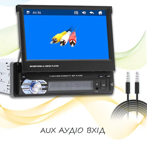 Авто магнитола SWM 9612G с выдвижным экраном 7'', Bluetooth Car Stereo, 1DIN, с камерой заднего вида - фото 16