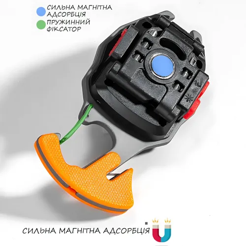 Многофункциональный мини фонарик, светодиодный фонарь-брелок 5147 для ключей с зажигалкой, стропорезом - фото 8
