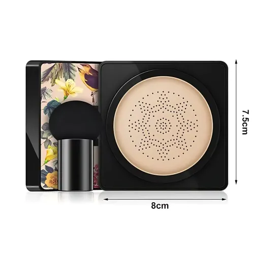 Кушон Houmai Beauty Cream Concealer, спонж с bb крем-пудрой светлый бежевый - фото 14