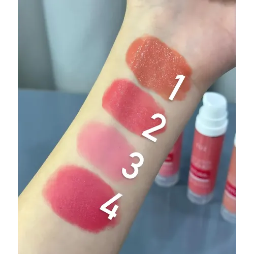 Кремовий мультитаскер TUZ 3 в 1, мультифункціональний блашер-крем: рум'яна, помада, тіні, 20 мл, 4 відтінки Рожево-червоний - фото 12