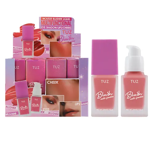 Кремовый мультитаскер TUZ Liquid Blush Brightens, с матовым финишем, водонепроницаемый, 20 мл, 4 оттенка - фото 10