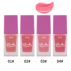 Кремовый мультитаскер TUZ Liquid Blush Brightens, с матовым финишем, водонепроницаемый, 20 мл, 4 оттенка