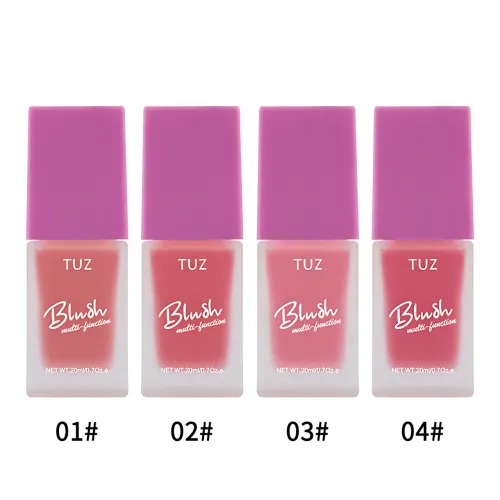 Кремовий мультитаскер TUZ Liquid Blush Brightens, з матовим фінішем, водонепроникний, 20 мл, 4 відтінки Червоний - фото 12