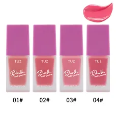 Кремовый мультитаскер TUZ Liquid Blush Brightens, с матовым финишем, водонепроницаемый, 20 мл, 4 оттенка Вишневый