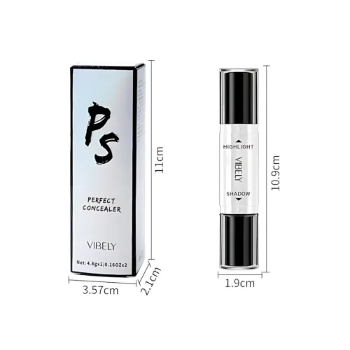 Хайлайтеры для лица Highlight Stick 2в1, двухцветный консилер в стике для контуринга - фото 12