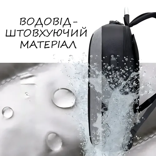 Мужской деловой рюкзак fashion style, водонепроницаемая сумка трансформер антивор 2 в 1 - фото 12