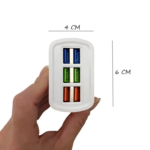 Многозарядное устройство на 6 USB портов с быстрой зарядкой 3.1A, ORIGINAL - фото 6