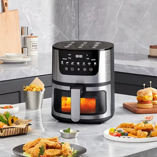 Аерофритюрниця DOMOTEC MS-3221, Air fryer 7 л, 3500 Вт, 80-200 °C, 7 програм, таймер до 12 годин - фото 12