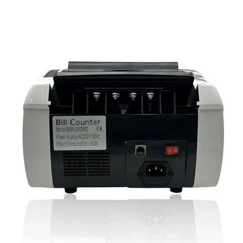 Счетная машинка для денег Bill Counter 9800MG, 900 банкнот/мин, УФ и магнитные датчики, мультивалютность, 220В - фото 8