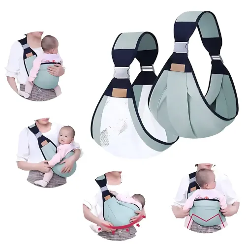 Рюкзак-переноска для новорожденных BABY SLING, дышащий анатомический кенгуру для младенцев и детей до 20 кг - фото 6