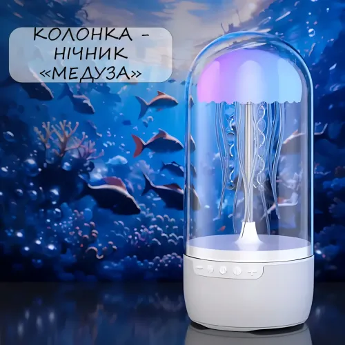 Портативна колонка Медуза з нічником, IPX67, Bluetooth 5.3, 500 мА·год, 3 Вт, Hands-free - фото 12