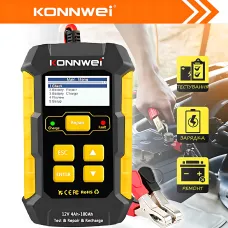 Зарядное устройство для аккумулятора автомобиля Konnwei KW-510, тестер 3в1: обнаружение, ремонт, зарядка