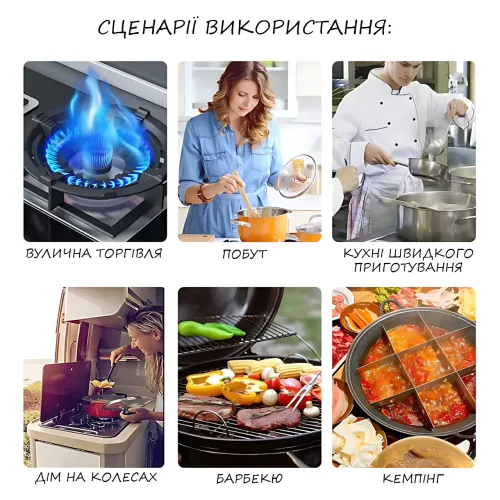 Кемпінговий газовий балон ART-0311 на 12 л, туристичний балон для газу без пальника, зелений - фото 6