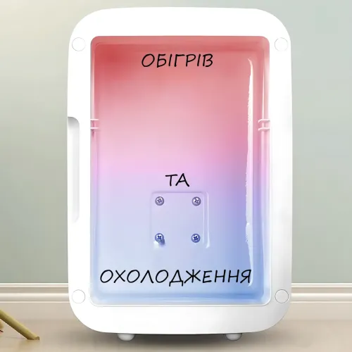 Автомобильный мини холодильник с зеркалом объемом 4 л, охлаждение и обогрев от прикуривателя и сети 220Вт - фото 8