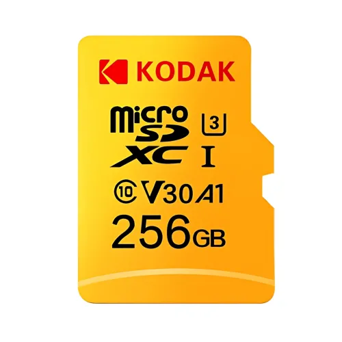 Высокоскоростная карта памяти microSD Kodak 256 GB class 10 с адаптером - фото 2