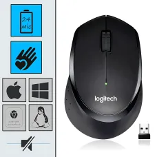 Беспроводная мышка LOGITECH SILENT PLUS M330, качественная игровая мышь для ноутбука, ПК