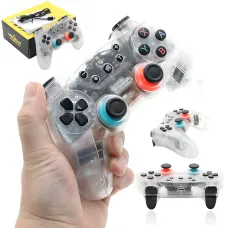 Джойстик беспроводный ANDROID for N-SL, блютуз геймпад CM-615, игровой контроллер с подсветкой Прозрачный