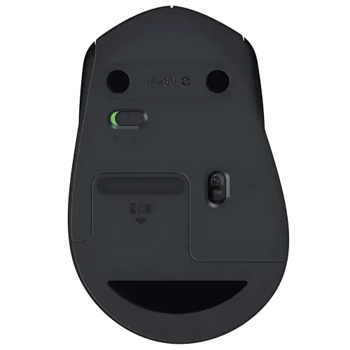 Мишка бездротова LOGITECH M280 Comfort Plus у блістері, 1000 dpi, чорний - фото 5