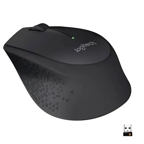 Мишка бездротова LOGITECH M280 Comfort Plus у блістері, 1000 dpi, чорний - фото 3