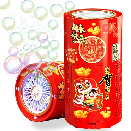 Портативная машина феерверк для создания мыльных пузырей Bubble machine, работает от батареек - фото 2