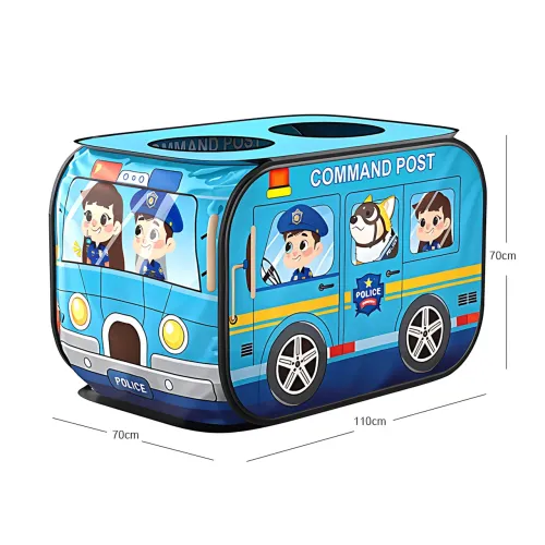 Детская игровая палатка Kids Indoor Outdoor Playhouse, складная, с вентиляцией, 110х75х72 см, голубой - фото 9