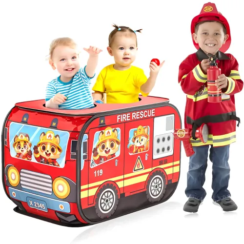 Детская игровая палатка Kids Indoor Outdoor Playhouse, складная, с вентиляцией, 110х75х72 см, красный