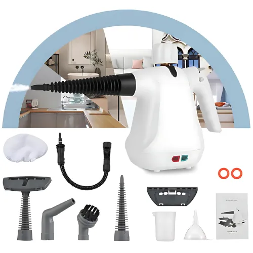 Многофункциональный портативный ручной пароочиститель Handheld Steam Cleaner, 1000 Вт, 3 бар, 350 мл