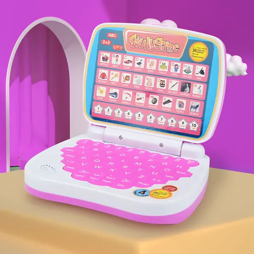 Дитячий навчальний ноутбук AH-802Y StudyGame для вивчення англійської мови, рожевий - фото 6