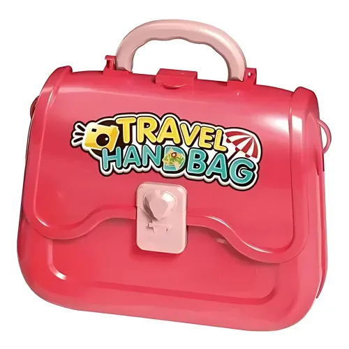 Детский косметический набор сумка Mini Travel Out с аксессуарами, 33 предмета, в розовом чемодане - фото 3