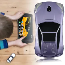 Kidiby Kids F1 – детский планшет в форме машинки с IPS экраном 7 дюймов, поддержкой SIM-карты и ОС Android 7.0 Фиолетовый