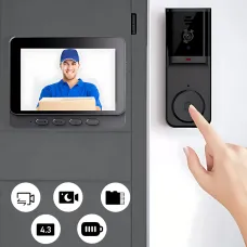 Бездротовий дверний Bluetooth-дзвінок з камерою та двостороннім зв'язком SMART M165, мінідомофон для дому