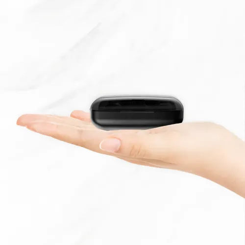 Беспроводные спортивные наушники TWS M19, Bluetooth гарнитура в зарядном кейсе, с фонариком - фото 7