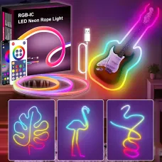 Гибкий неоновый шланг SFK-11, настенная usb LED лента 5м, с поддержкой APP Bluetooth