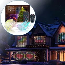 Программируемая гирлянда штора SFK-08, usb Bluetooth гирлянда с RGB свечением, с APP, 3х2 м