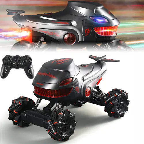Перегонова машинка BGTOY 4WD AND S883, радіокерований всюдихід зі світловими ефектами, 2,4 ГГц Червоний