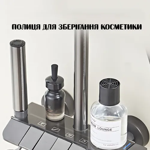 Душовий комплект shower AND AA6-6 з дисплеєм, термостатом, набір для ванної 4 в 1, неіржавка сталь, чорний - фото 6