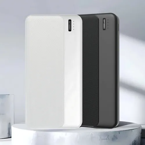 Повербанк РВ-01А, портативное зарядное, внешний аккумулятор Power Bank 10000mAh, 2 usb + type-c, 2.1 A, черный - фото 10